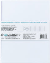 49 And Market Create-An-Album Quadruple Flip Album Base White