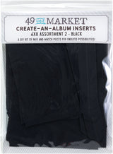 49 And Market Create-An-Album Foundation Inserts Assort 2 Black