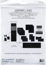 49 And Market Create-An-Album Foundation Inserts Assort 1 Black