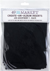 49 And Market Create-An-Album Foundation Inserts Assort 1 Black