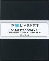 49 And Market Create-An-Album Quadruple Flip Album Base Black