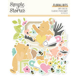 Simple Stories Floral Bits & Pieces Die Cuts 49/Pkg Classic Pooh Baby