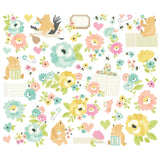 Simple Stories Floral Bits & Pieces Die Cuts 49/Pkg Classic Pooh Baby