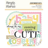 Simple Stories Sentimnet Bits & Pieces Die Cuts 59/Pkg Classic Pooh Baby
