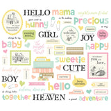 Simple Stories Sentimnet Bits & Pieces Die Cuts 59/Pkg Classic Pooh Baby