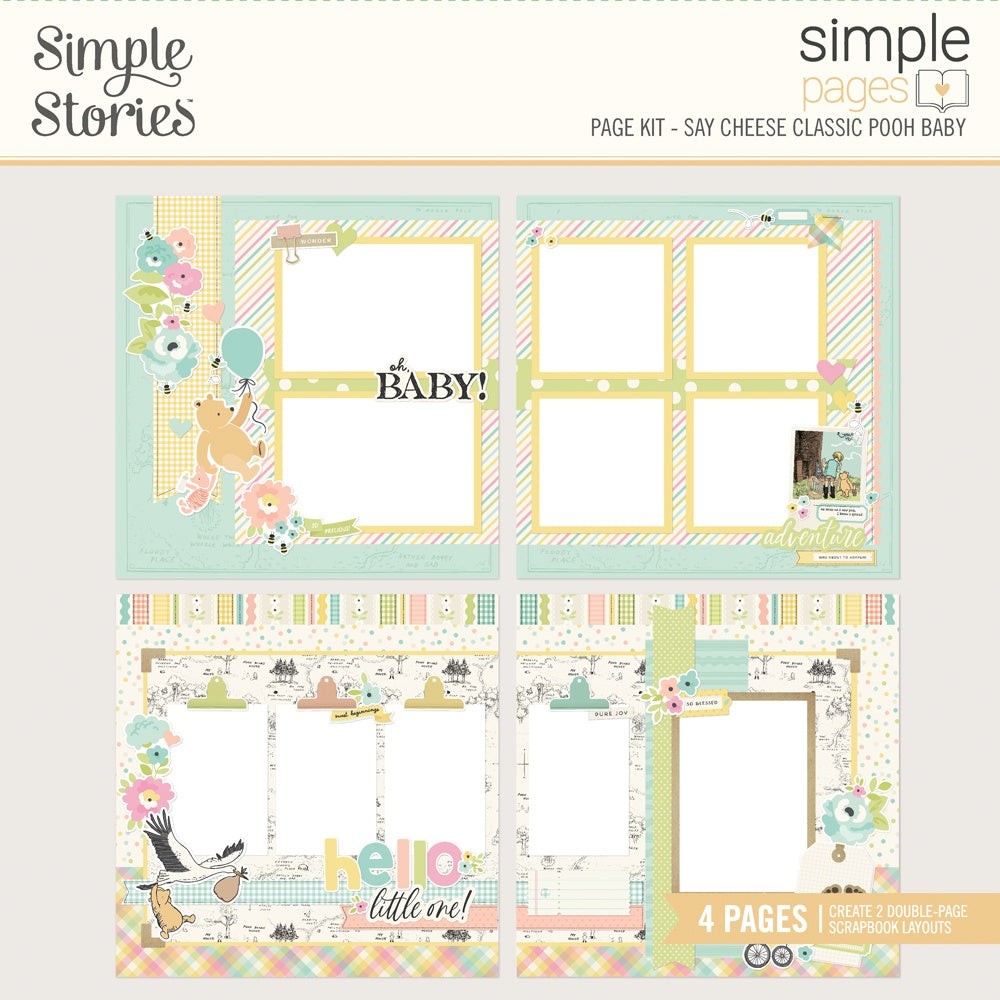 Simple Stories Simple Pages Page Kit Classic Pooh Baby 12x12