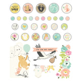 Simple Stories Say Adhesive Brads Chipboard Pieces Classic Pooh Baby