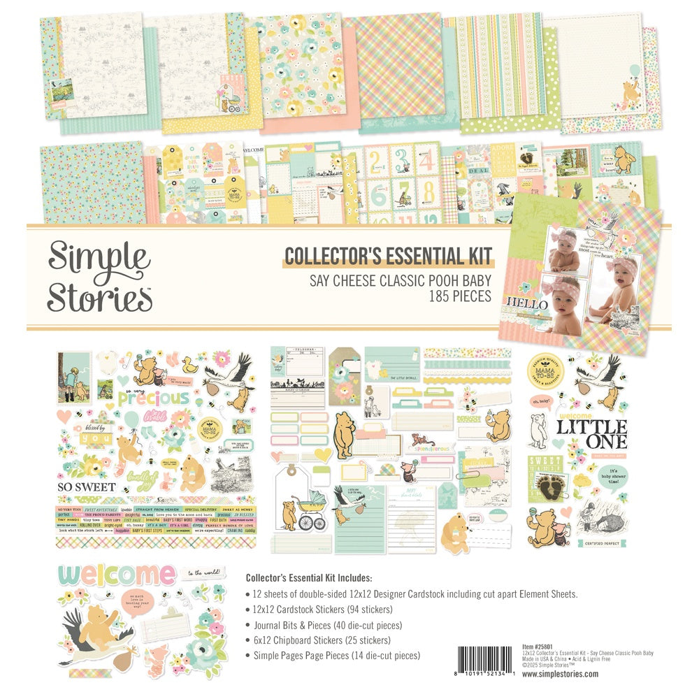 Simple Stories Collector's Essential Kit 12"x12" Classic Pooh Baby