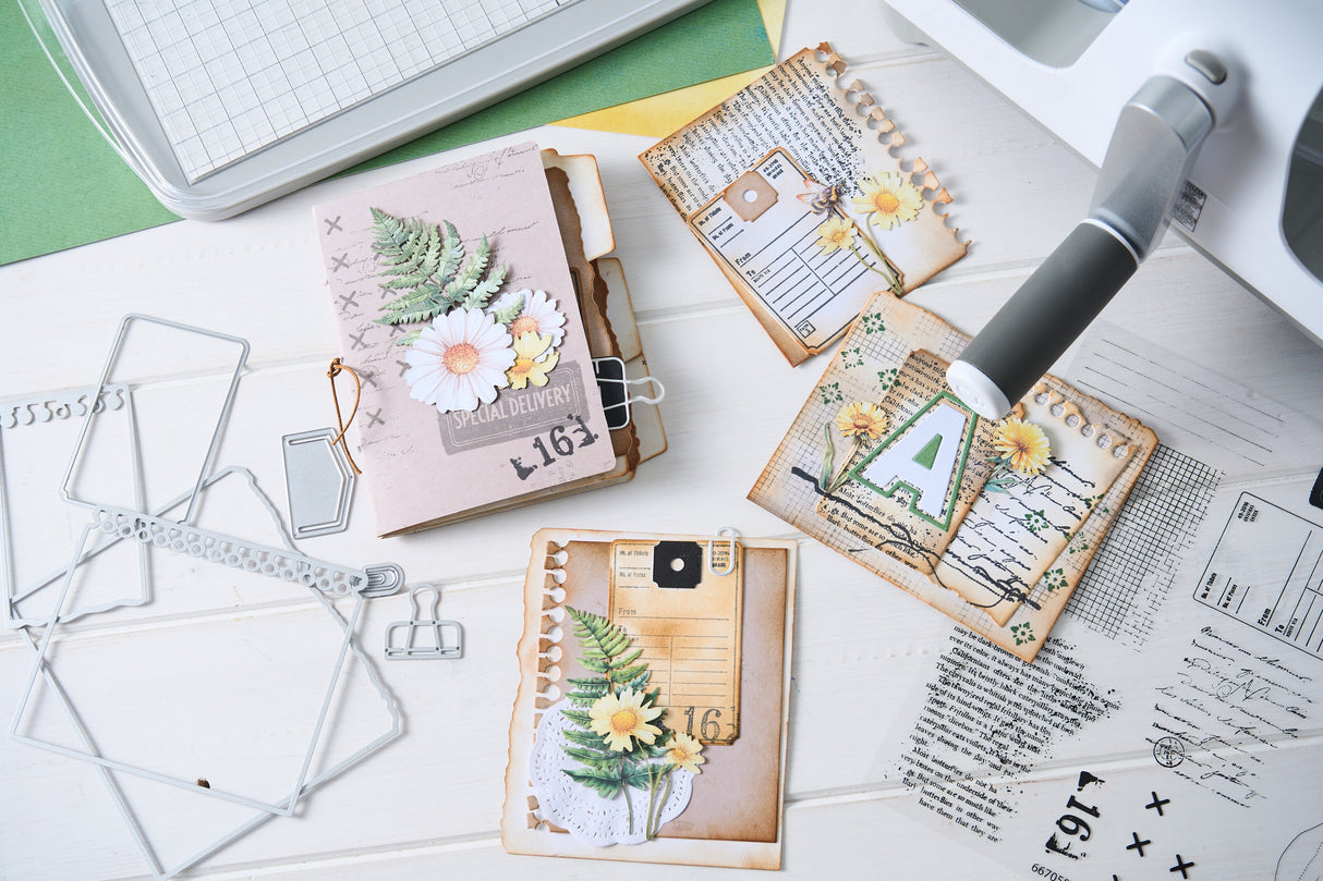 Sizzix Clear Stamp With Framlits Die By 49 & Market 10/Pk Creative Combos