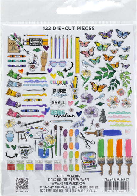 49 And Market Ephemera Bits Icons And Titles, Artful Moments