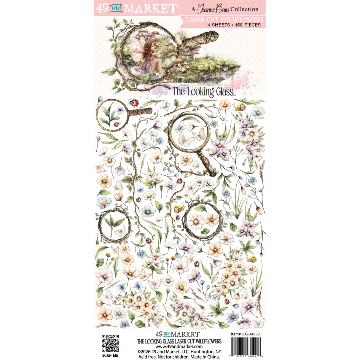 49 And Market Laser Cut Outs Wildflowers, The Looking Glass