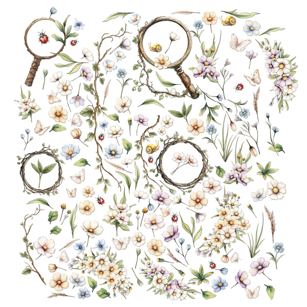 49 And Market Laser Cut Outs Wildflowers, The Looking Glass