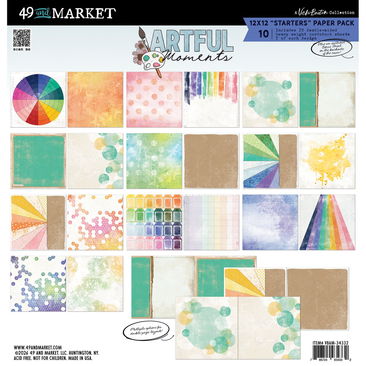 49 And Market Collection Pack 12"X12" Artful Moments