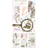 49 And Market Blendable Rub-On Transfer Set 6"X12" - The Looking Glass