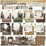 49 And Market Collection Pack 12"X12" Timber And Tweed