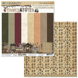 49 And Market Solids Collection Pack 12"X12" Timber And Tweed