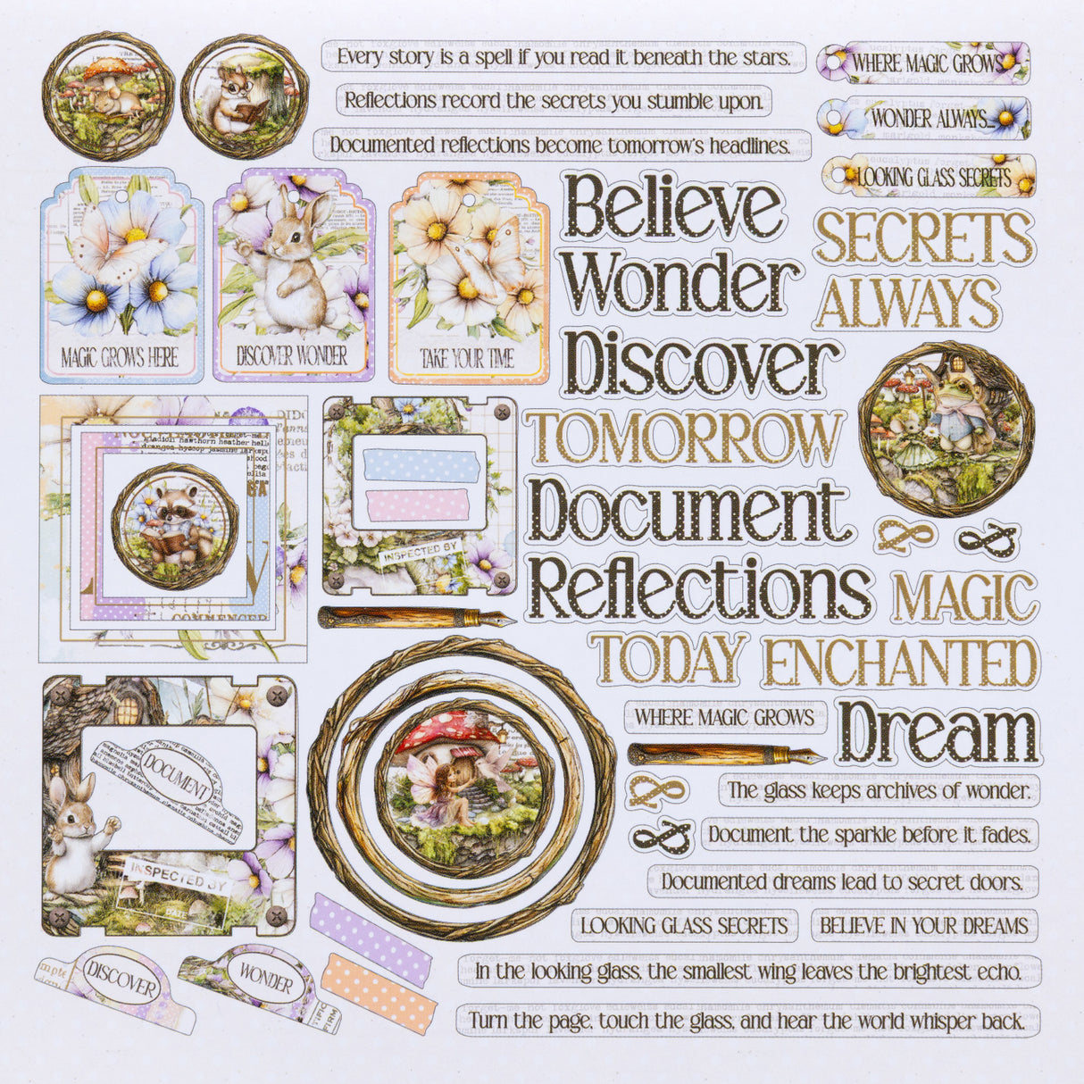 49 And Market Chipboard Set- The Looking Glass