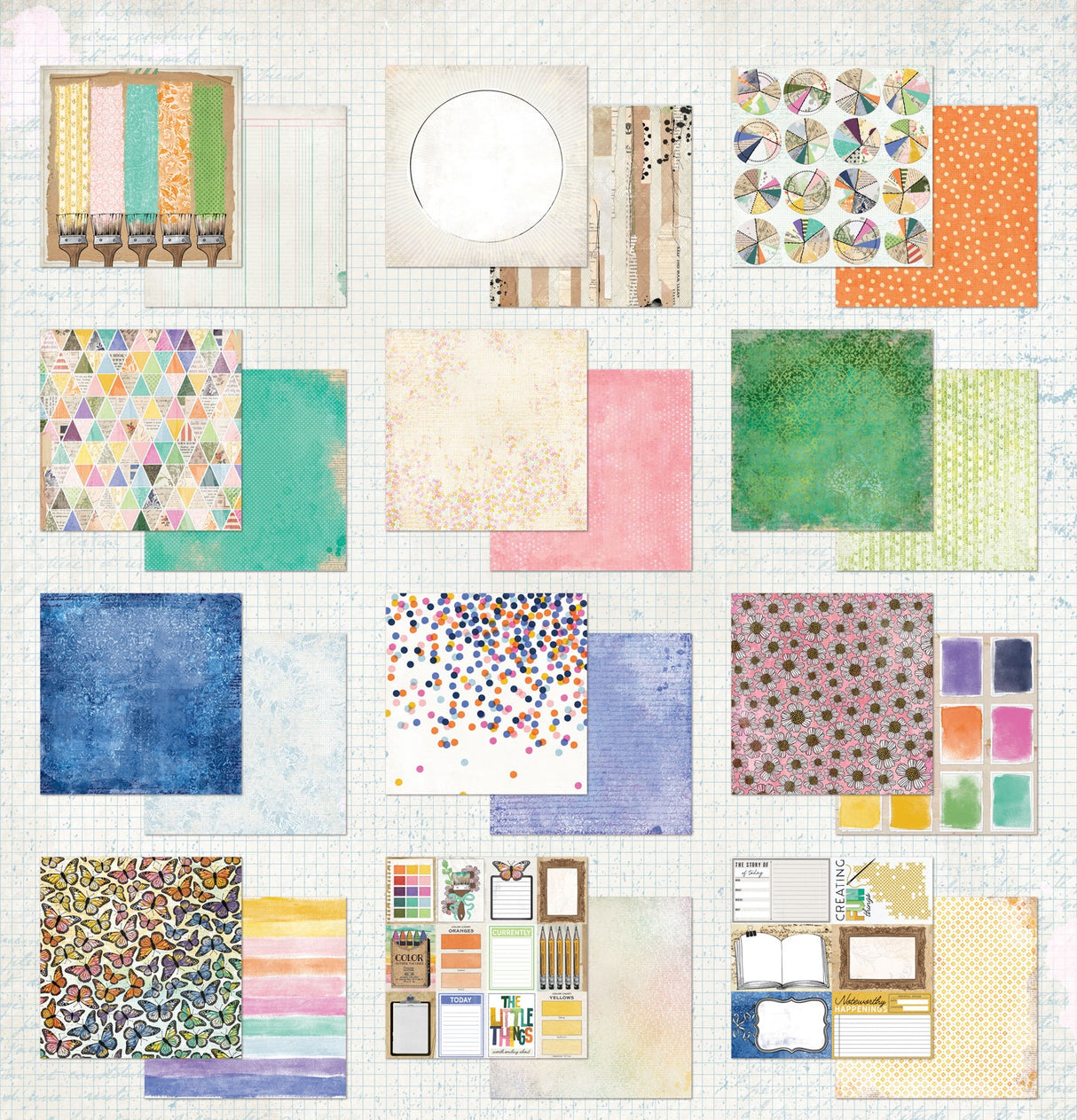 49 And Market Paper Pad 12"X12" Artful Moments
