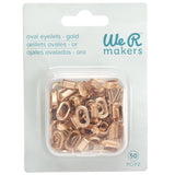 We R Crop-A-Dile Oval Eyelets - Gold 50pc