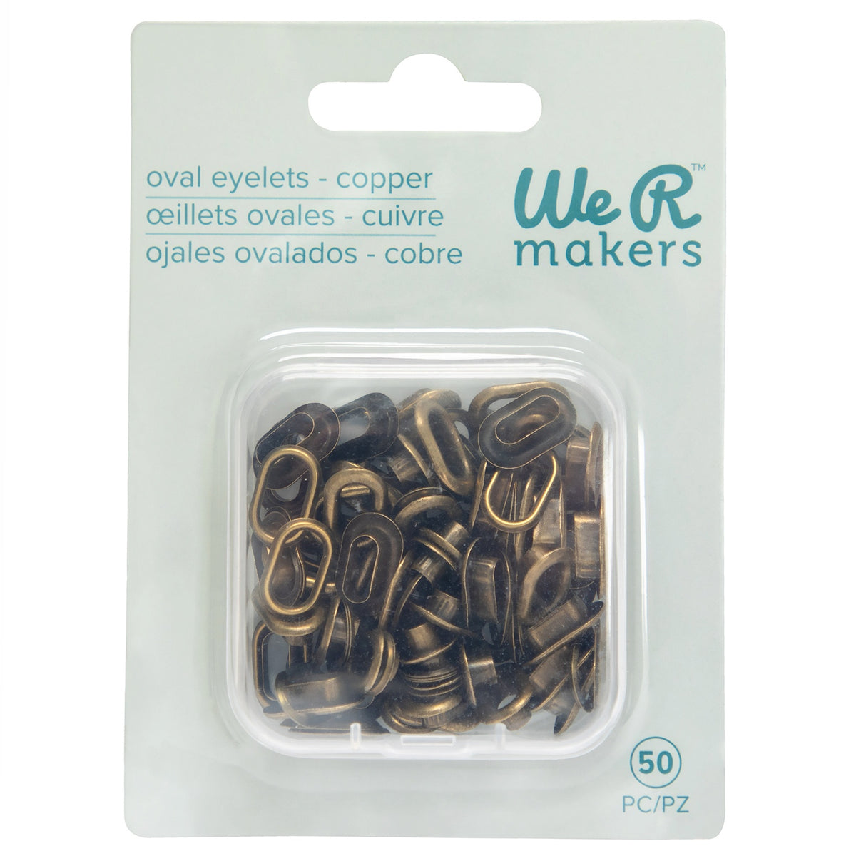 We R Crop-A-Dile Oval Eyelets - Copper 50pc