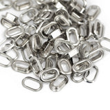 We R Crop-A-Dile Oval Eyelets - Silver 50pc