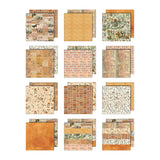 Tim Holtz - Advantus Idea-ology Double- Sided Cardstock 12"X12" 12/Pkg Palette Collection: Orange