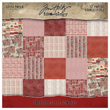 Tim Holtz - Advantus Idea-ology Double- Sided Cardstock 12"X12" 12/Pkg Palette Collection: Red