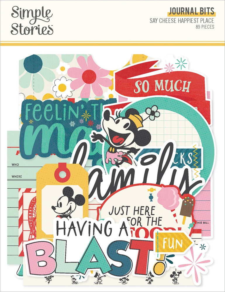 Simple Stories Say Cheese Happiest Place Journal Bits & Pieces (26228)