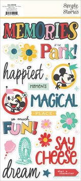 Simple Stories Say Cheese Happiest Place Foam Stickers (26230)