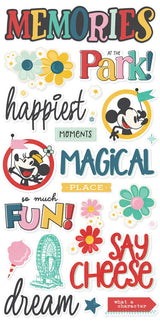 Simple Stories Say Cheese Happiest Place Foam Stickers (26230)