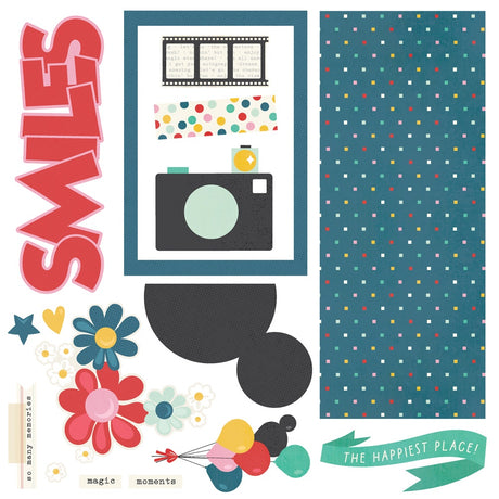 Simple Stories Say Cheese Happiest Place Simple Pages Kit (26238)
