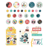 Simple Stories Say Cheese Happiest Place Decorative Brads (26231)