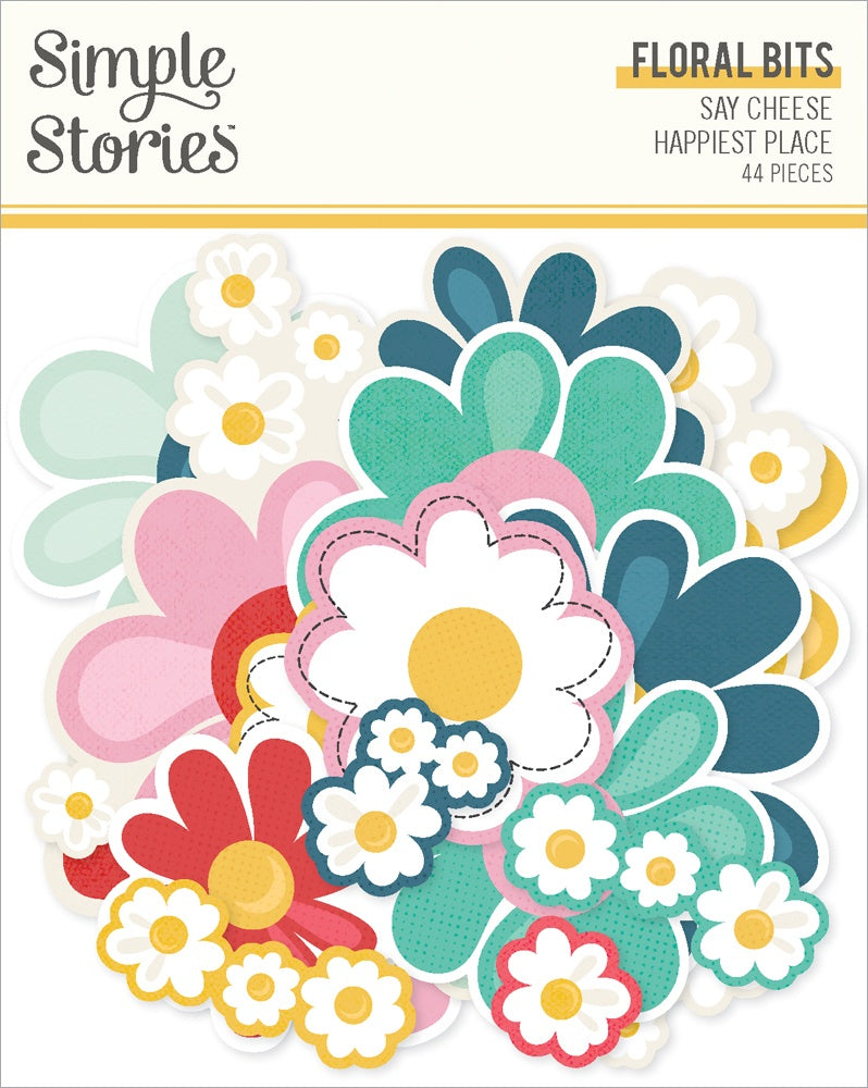 Simple Stories Say Cheese Happiest Place Floral Bits & Pieces (26229)