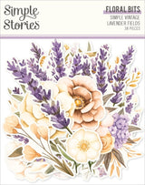Simple Stories Simple Vintage Lavender Fields Floral Bits & Pieces (26427)