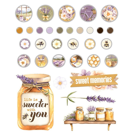 Simple Stories Simple Vintage Lavender Fields Decorative Brads (26431)