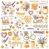 Simple Stories Simple Vintage Lavender Fields 12x12 Inch Chipboard (26425)