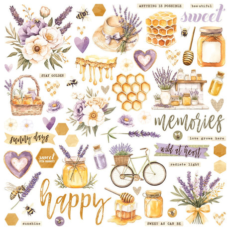 Simple Stories Simple Vintage Lavender Fields 12x12 Inch Chipboard (26425)