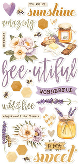 Simple Stories Simple Vintage Lavender Fields Foam Stickers (26430)