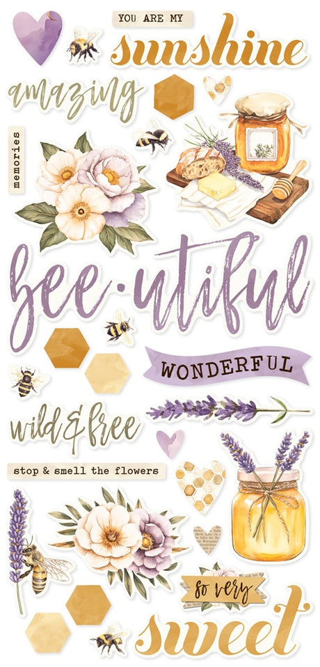 Simple Stories Simple Vintage Lavender Fields Foam Stickers (26430)