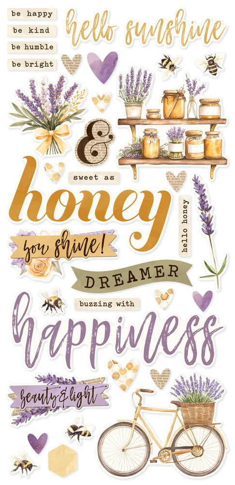 Simple Stories Simple Vintage Lavender Fields Foam Stickers (26430)