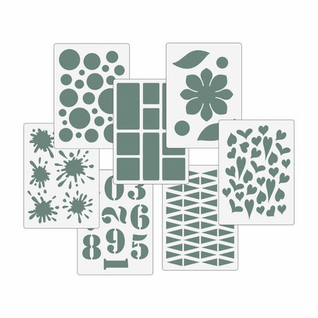 Lisa Horton Crafts The Stencil Deck Volume 1 (52 Individual stencils)