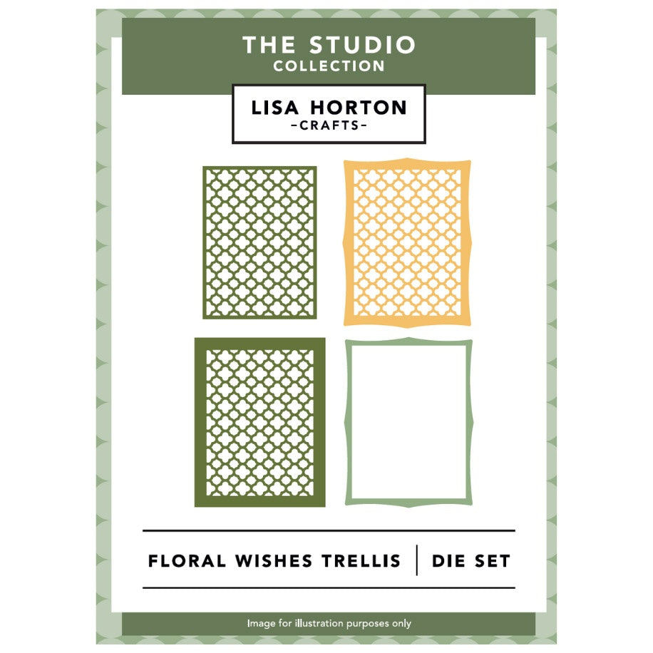 Lisa Horton Crafts Geo Die Set Geo Floral Wishes