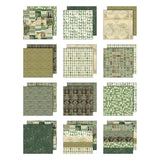 Tim Holtz - AdvantusIdea-ology Double-Sided Cardstock 8"X8" 12/Pkg Palette Collection: Green