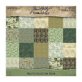 Tim Holtz - AdvantusIdea-ology Double-Sided Cardstock 8"X8" 12/Pkg Palette Collection: Green
