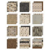 Tim Holtz - Advantus Idea-ology Double- Sided Cardstock 12"X12" 12/Pkg Palette Collection: Neutral