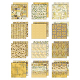Tim Holtz - Advantus Idea-ology Double- Sided Cardstock 12"X12" 12/Pkg Palette Collection: Yellow