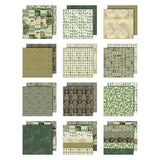 Tim Holtz - Advantus Idea-ology Double- Sided Cardstock 12"X12" 12/Pkg Palette Collection: Green