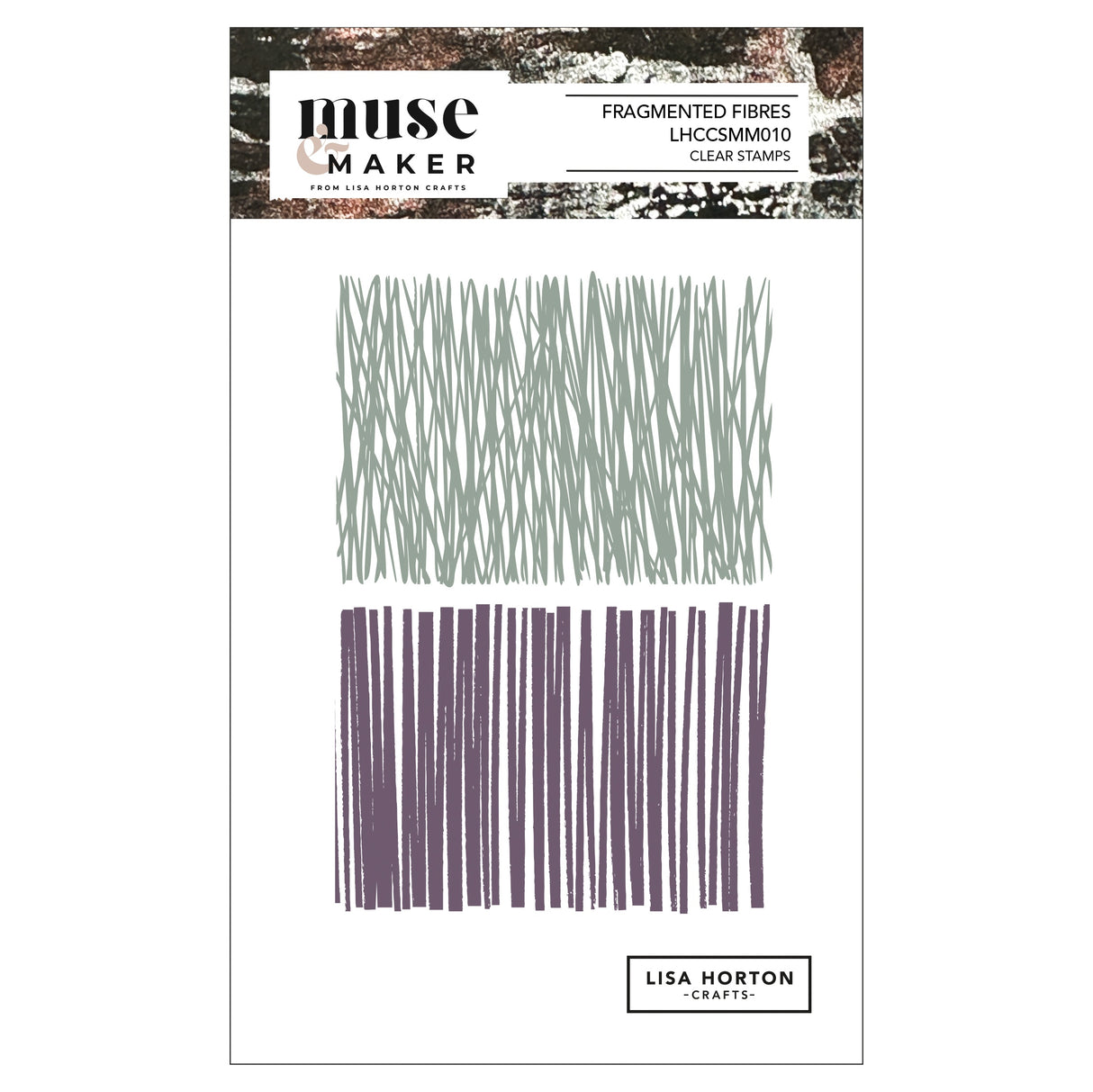 Lisa Horton Crafts Muse & Maker A6 Clear Stamp Set Fragmented Fibers
