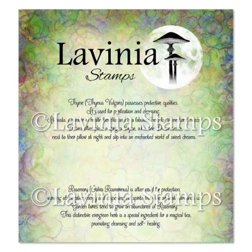 Lavinia Stamp Thyme & Rosemary Words Stamp LAV953