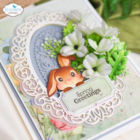 Elizabeth Craft Designs Spring Awakening Dies Decorative Oval Frame (2219)